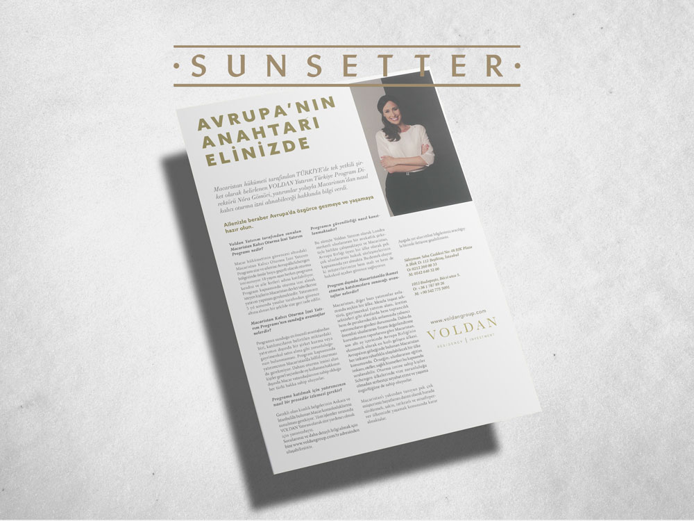 Sunsetter avrupanin anahtari