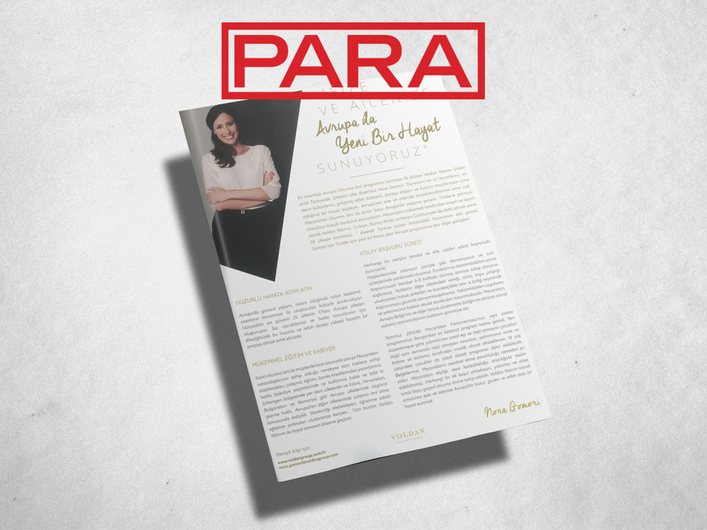 para avrupada yeni hayat